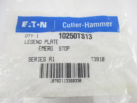 EATON CORPORATION CUTLER HAMMER 10250TS13