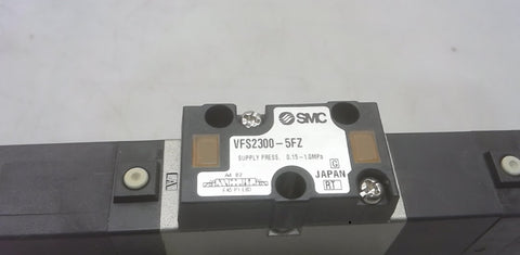 SMC VFS2300-5FZ WITH ATTACHED PART NUMBER SMC NVF2000-1