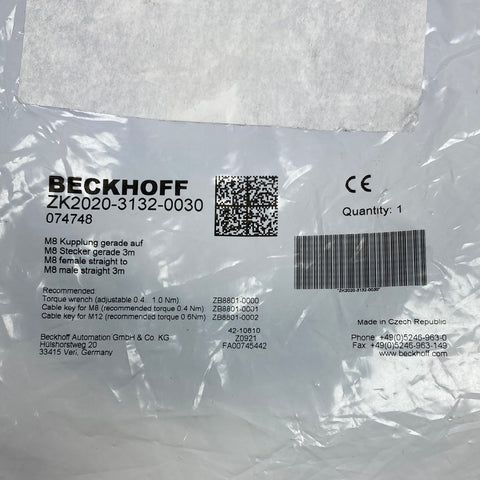 BECKHOFF ZK2020-3132-0030