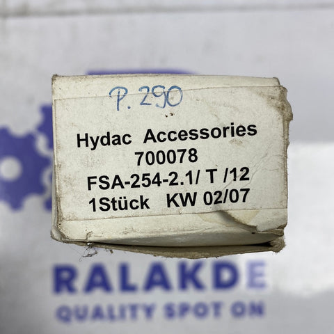 HYDAC FSA-254-2.1/T/12 FLUID LEVEL GAUGE