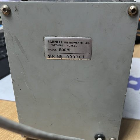 STABILISED POWER SUPPLY Farnell B30/5 instruments