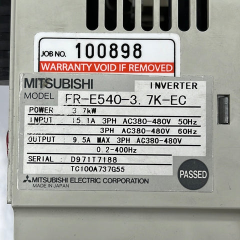 Mitsubishi Electric  FR-E540-3.7K-EC