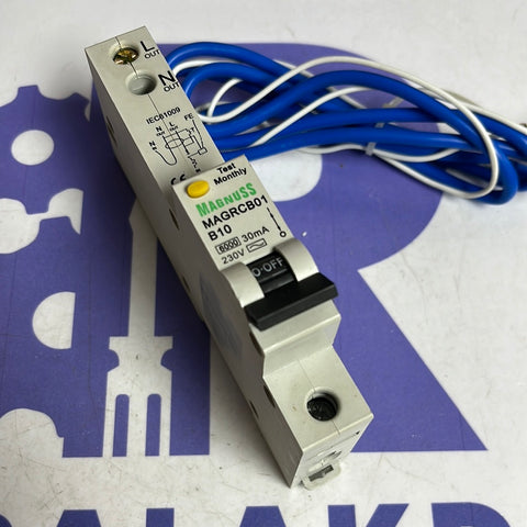 MAGNUSS 10A 30MA TYPE B RCBO MAGRCB01