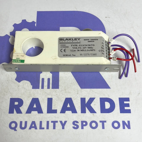 BLAKLEY ELECTRIC EARTH LEAKAGE SENSOR 24V 50HZ