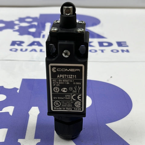 COMEPI - AP5T13Z11 LIMIT SWITCH, NYLON ROLLER PLUNGER, 1NO+1NC, SNAP ACTION, POSITIVE OPENING, IP65