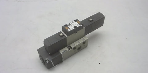 SMC VFS2300-5FZ WITH ATTACHED PART NUMBER SMC NVF2000-1