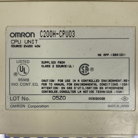 OMRON C200H-CPU03