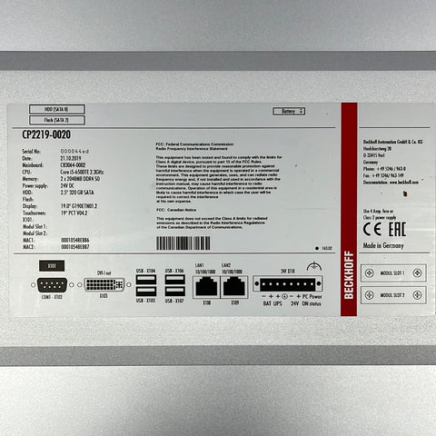 Beckhoff CP2219-0020