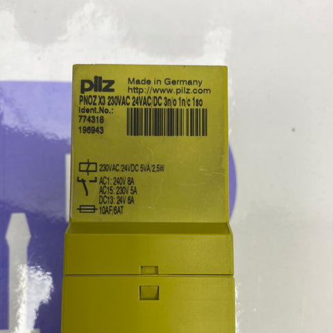 PILZ PNOZ-X3-24VAC/DC-3S1O