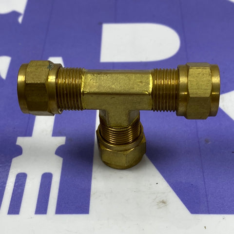 12 mm Brass Compression Tee