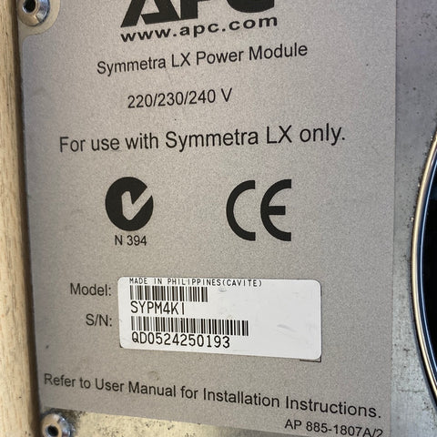 APC SYPM4KI - SYMMETRA LX 4KVA Power MODULE 220/230/240V parts only