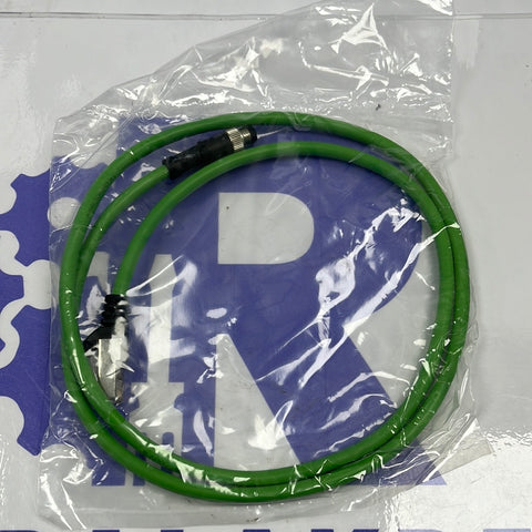 Delock 85438 2m M12 4 Pin D-Coded to RJ45 Plug PVC Cable