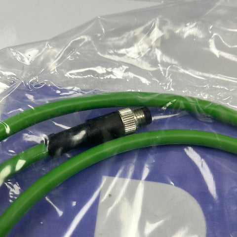 Delock 85438 2m M12 4 Pin D-Coded to RJ45 Plug PVC Cable