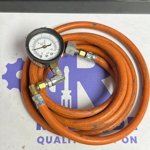 STAR FUEL PRESSURE GAUGE WITH  HIGH PRESSURE GAS PIPE AND CONNECTIONS