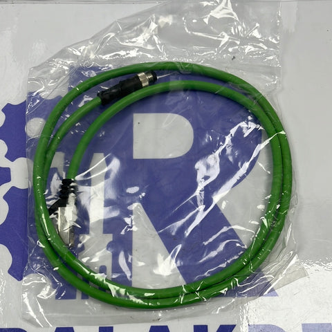 Delock 85438 2m M12 4 Pin D-Coded to RJ45 Plug PVC Cable