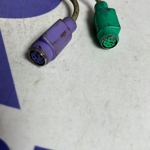 USB WHITE CONNECTOR WITH  PURPLE & GREEN FEMALE FEED