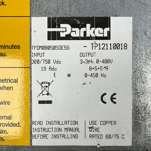 TPDM080505DE5G Reparaturservice für Parker-Antriebe