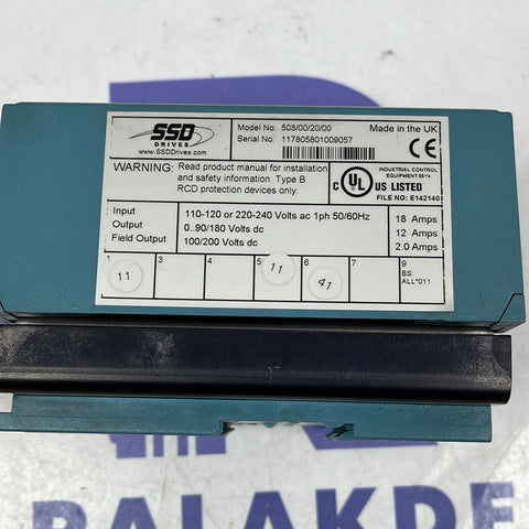 PARKER SSD DRIVES 508-00-20-00