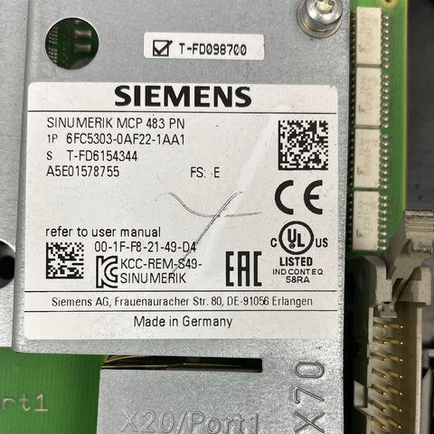 SIEMENS 6FC5303-0AF22-1AA1