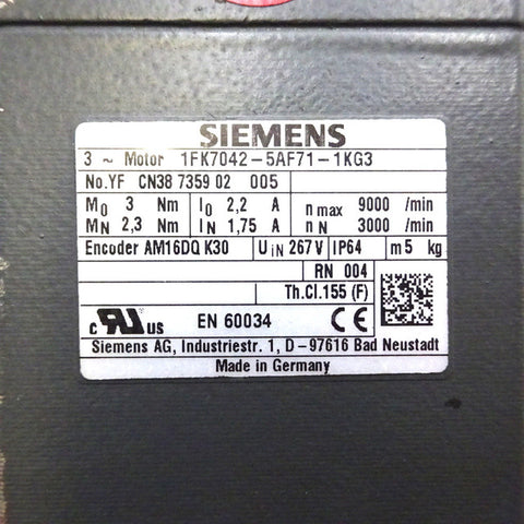 Siemens 1FK7042-5AF71-1KG3