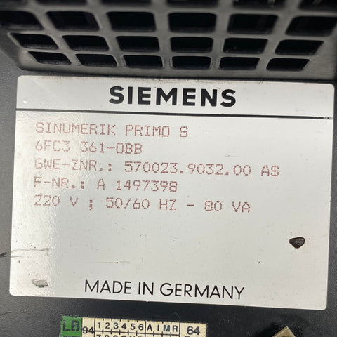 SIEMENS 6FC3361-0BB