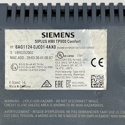 SIEMENS 6AG1124-0JC01-4AX0