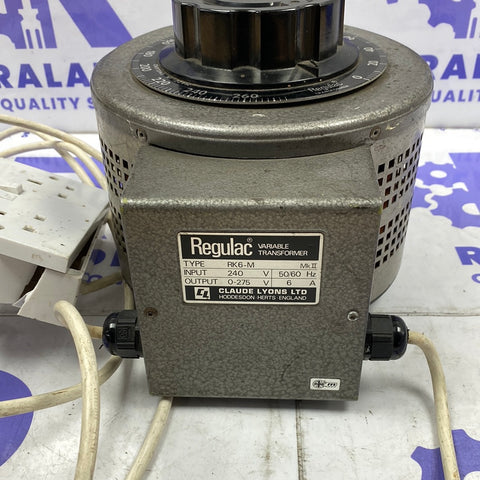 REGULAC VARIABLE TRANSFORMER RK6-M