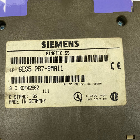 SIEMENS 6ES5-267-8MA11