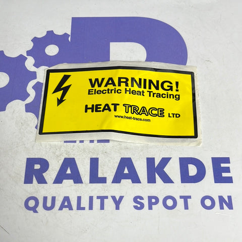 WARNING ELECTRIC HEAT TRACING STICKERS