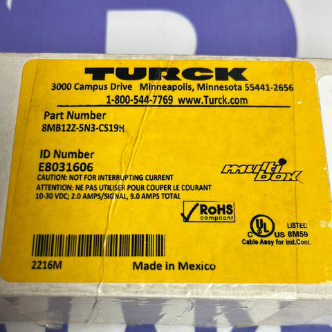 TURCK 8MB12Z-5N3-CS19H