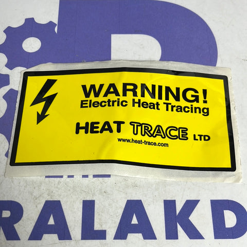 WARNING ELECTRIC HEAT TRACING STICKERS