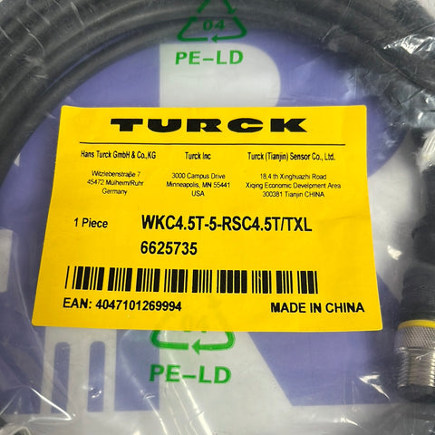 TURCK WKC4.5T-5-RSC4.5T/TXL