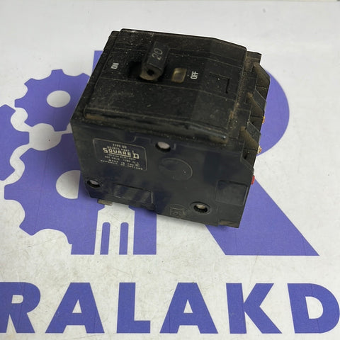 SQUARE D QO 20A 3 PHASE BS3871 20 AMP 3 POLE 3 MODULE MCB BREAKER (USS)