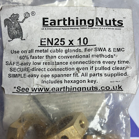 EARTHING NUTS EN25