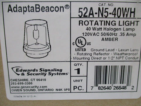 EDWARDS SIGNALING 52A-N5-40WH