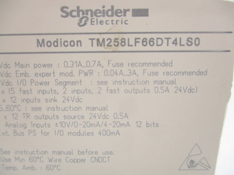 SCHNEIDER ELECTRIC TM258LF66DT4LS0