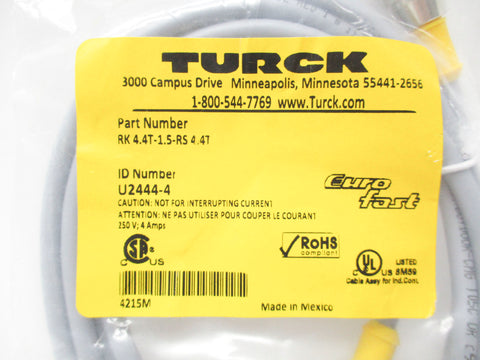 TURCK RK4.4T-1.5-RS4.4T