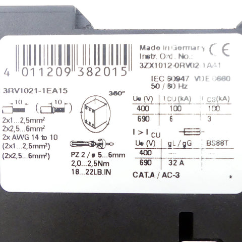 SIEMENS 3RV1021-1EA15