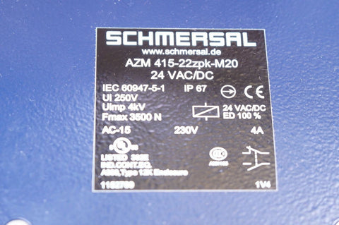 Schmersal AZM 415-22ZPK-M20 24VAC/DC