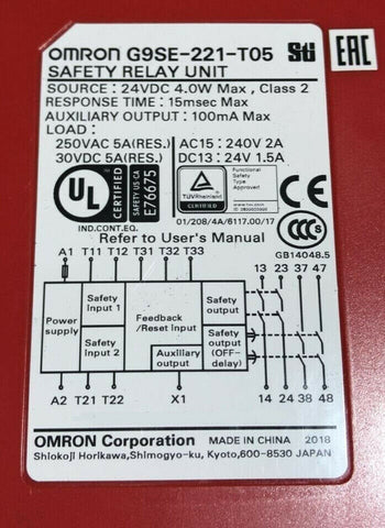 OMRON G9SE-221-T05