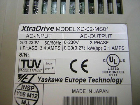 Yaskawa XD-02-MS01