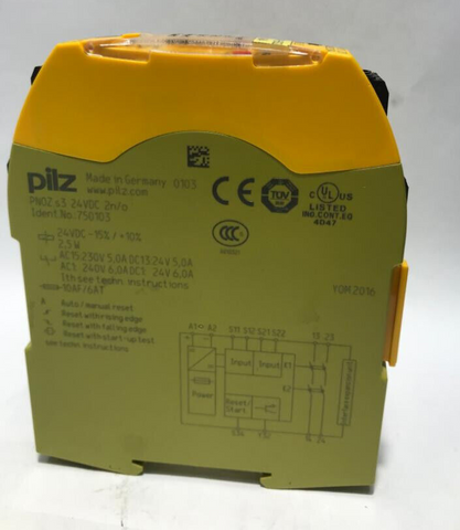 PILZ PNOZ S3 24VDC 2 N/O