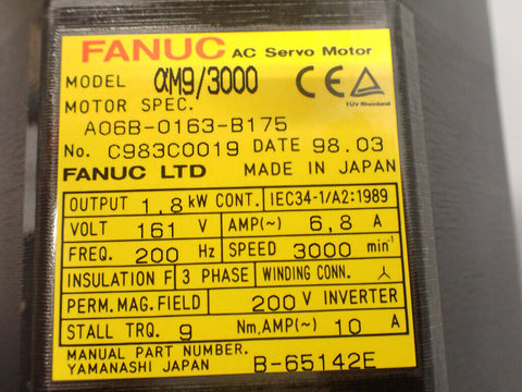 Fanuc A06B-0163-B175