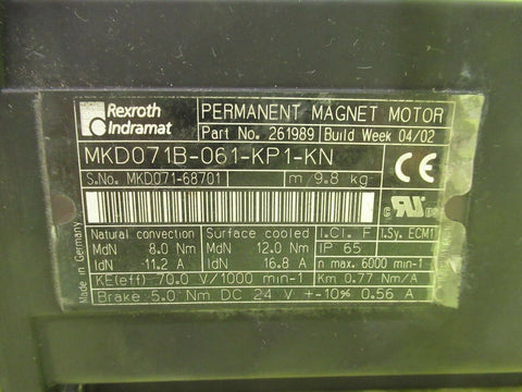 REXROTH MKD071B-061-KP1-KN