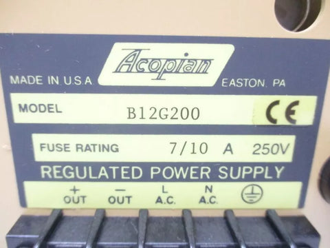 ACOPIAN B12G200