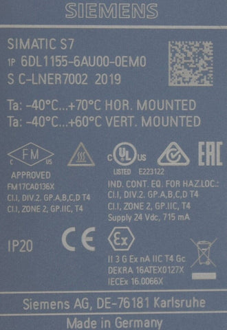 SIEMENS 6DL11556AU000EM0