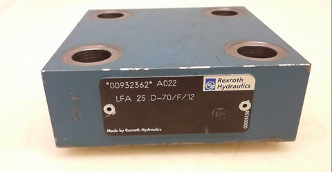 REXROTH HYDRAULICS LFA 25 D-70/F/12