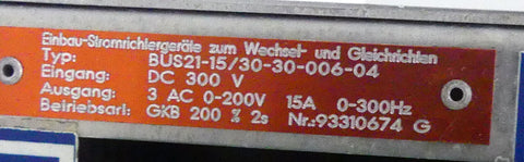 WEBER BUS21-15/30-30-006-04