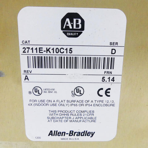 Allen-Bradley 2711E-K10C15