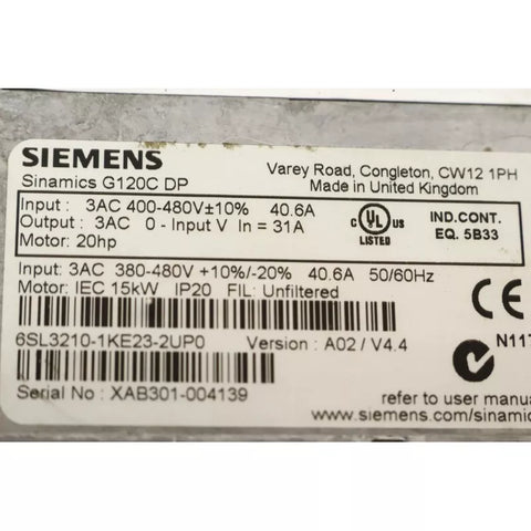 SIEMENS 6SL3210-1KE23-2UP0